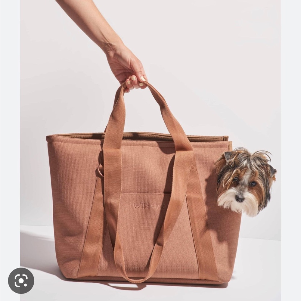 Wild one dog carrier tote bag